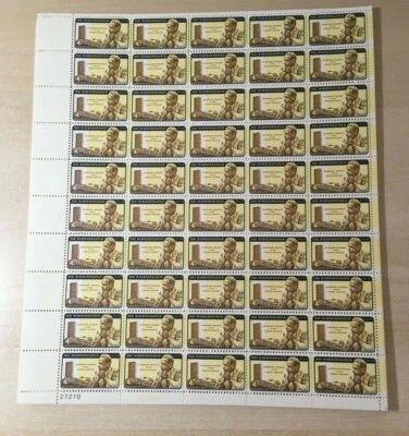 #1203 1962 Dag Hammarskjold yellow invert full mint Sheet of 50  - Image 1 of 2