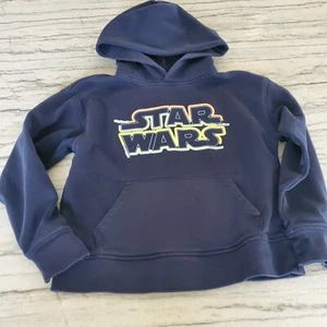 Gap Kids Star Wars Navy Blue Graphic Hoodie - Glow in Dark Letters Size L (10) - Picture 1 of 10