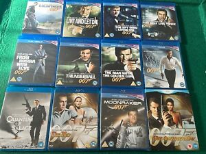 James Bond 12 Blu-ray Film Collection, 6 Brand New Sealed 