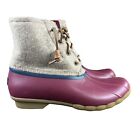 Sperry Top-Sider Saltwater Tan Wool Duck Boots Women&#39;s Sizes 7.5 - 9