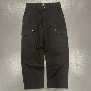 Supreme x Dickies Flannel Lined Cargo Work Pants Carpenter Canvas FW24 Black 32 - Bild 1 von 11
