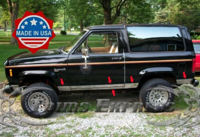 Ford Bronco II 1984-1993 tamaño mediano SUV panel basculante de acero inoxidable cubierta de moldura 5" 10 piezas Foto 1 de 3