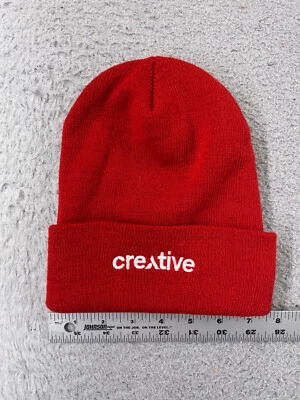 Gorro Creativo Toque Adulto Talla Única Rojo Tejido Turbo Acrílico Yupoong Hecho en Corea Foto 1 de 4