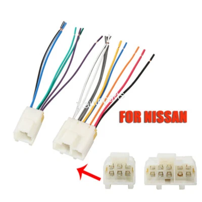 2pcs Car Radio Stereo Wire Wiring Harness For Nissan Pathfinder Sentra 1987-1994 - Image 1 of 4