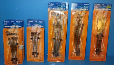 21 x Kuehn Spur TT Weichen-8x WL20-5xWR20-4xBWL-2xBWR-2xWR10 alle defekt  1#8325 - Bild 1 von 3