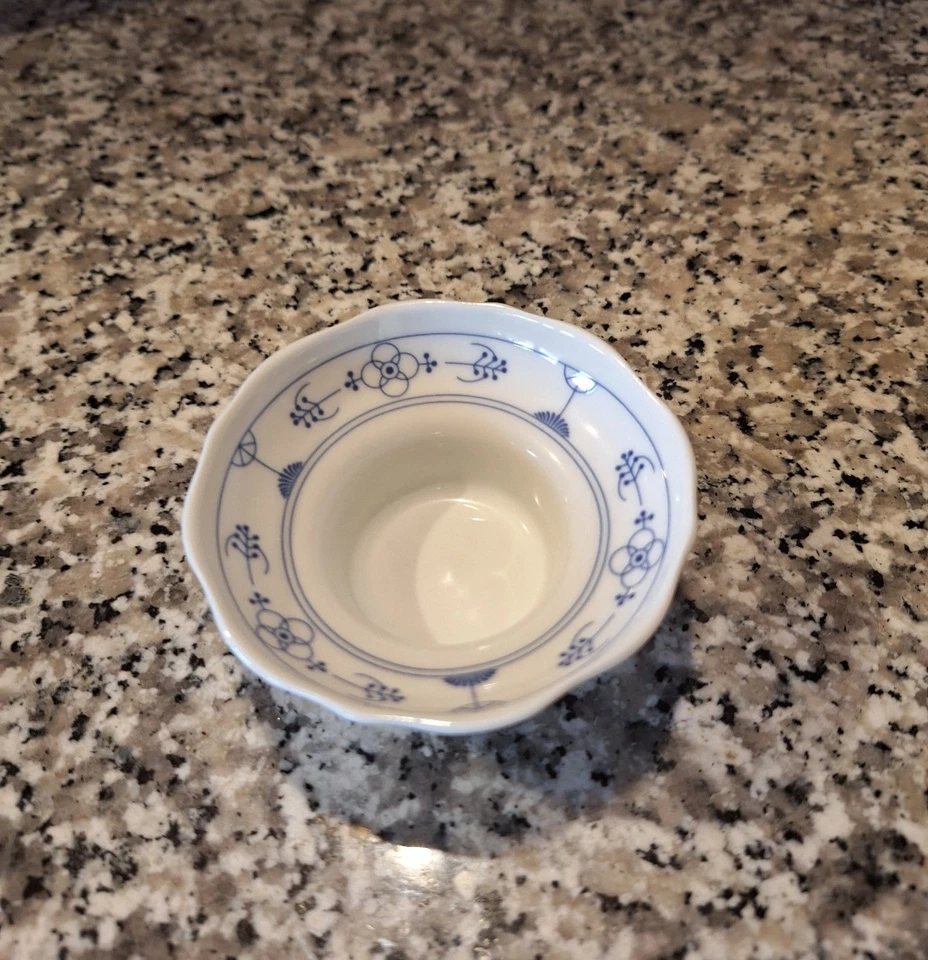 Teelichthalter, Kahla Blau Saks, Strohblume, gebraucht! - Bild 1 von 3