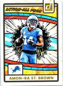2025 Donruss #AAP-AST Amon-Ra St. Brown Action - All Pros Detroit Lions - Bild 1 von 2