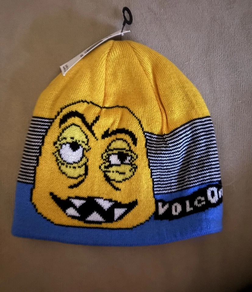 NWT Youth Volcom Faces Beanie One Size - Image 1 of 1