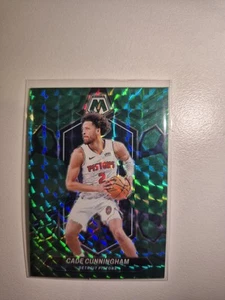 Cade Cunningham x2 - 23-24 Panini Mosaic Green Prizm #81 & Hoops City Edition - Picture 1 of 4