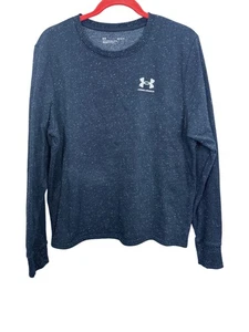 Camisa Under Armour Para Mujer Grande Azul Cuello Redondo Manga Larga Pullover Atlético - Imagen 1 de 4