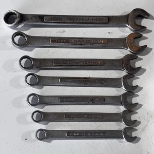 Craftsman 7-Piece Metric Combination Wrench Set 10, 11, 12, 13, 14, 15, 17mm - Picture 1 of 5