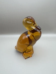 Wikinger Glas Bernstein kämpfende Ente Epic Line MCM aufrechter Vogel - Bild 1 von 7