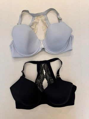 Lote De 2 Sujetador Soma Abrazable Cobertura Completa Geo Encaje 38DDD Espalda Corredora Con Aros Foto 1 de 3