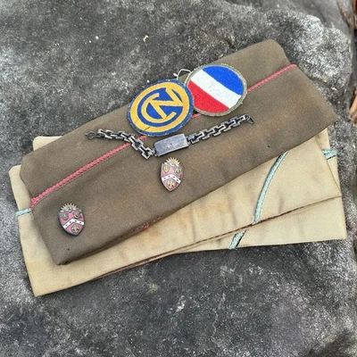 Brazalete de identificación GI Sterling ID Group ORIGINAL WWII WW2 EE. UU. 3er Regimiento de Artillería GI Foto 1 de 4