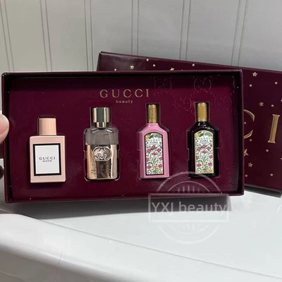 Nuevo Juego de 4 piezas Gucci EDP/EDT Perfume Discovery Splash tamaño mini (4x 5 ml/0,16 oz) Foto 1 de 4