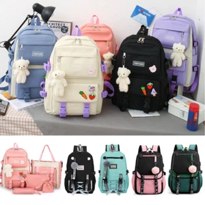Oxford Women Girls School Backpack Travel Laptop Book Bag w/ USB Charging Port - Picture 1 of 87