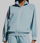$200 Adidas Stella McCartney Women's Blue Logo Zip Pockets Track Jacket Size 2XS