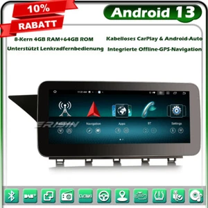 10.25" 4G+64GB Android 13 DAB+ Autoradio GPS Mercedes GLK Klasse X204 NTG4.0 IPS - Bild 1 von 23
