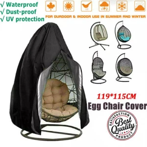 Egg Chair Cover Waterproof Heavy Duty Hanging Egg Chair Cover Garden Outdoor UK - Picture 1 of 12