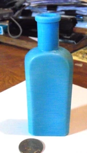 SCHÖNES EXTREM SELTENES BLAUES MILCHGLAS MEDIZIN - Bild 1 von 1