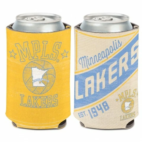 LOS ANGELES LAKERS / HARDWOODS CAN COOLER 12 OZ. Koozie Cover