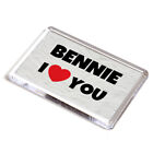 FRIDGE MAGNET - Bennie - I Love You - Name Gift