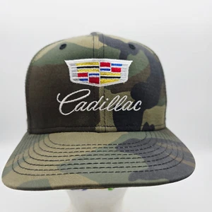 Cadillac New Era 59fifty 5950 Snap Back Camo Army Hat Embroidery Adjustable - Picture 1 of 7