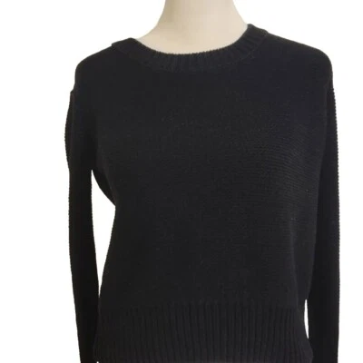 T By Alexander Wang Grueso Punto Negro Pull Over Suéter Talla XS Foto 1 de 4