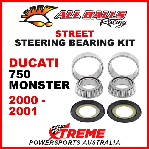 Kit de rodamientos de dirección All Balls Ducati 750 Monster 2000-2001 22-1062 Foto 1 de 2