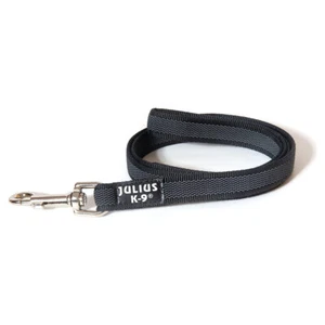 Julius-K9 Dog Leash Super Grip with Hand Loop Black/Gray, Various Sizes, NEW - Picture 1 of 9