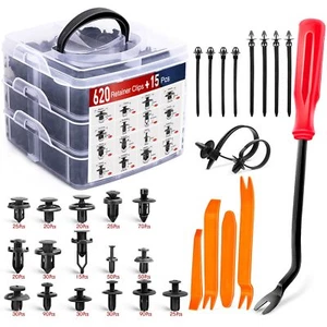 Nilight - CL-86 635Pcs Car 620PCS Clips + Remover, 620Pcs + Remover  - Picture 1 of 9