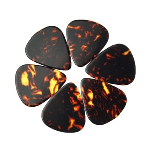 100pcs New Blank Heavy 0.96mm Guitar Picks Plectrums Celluloid Brown Tortoise - Picture 1 of 4
