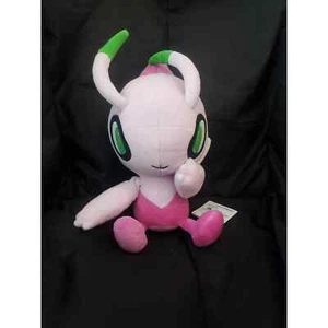 Shiny Pink Celebi plush + Free Pokemon stickers! Authentic Banpresto - Picture 1 of 4