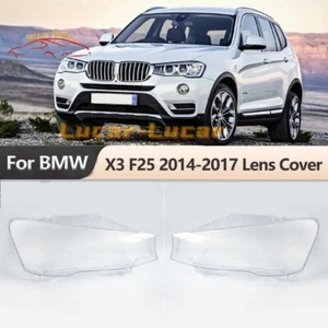 Coppia copri lenti vetro faro per BMW X3 F25 2014-2018 - Foto 1 di 4