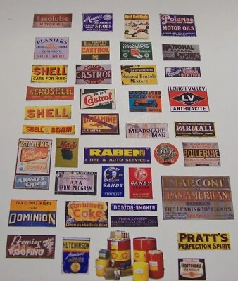 Выветренные, необычные винтажные вывески в масштабе 1/24, 1/18 — различные размеры - Изображение 1 из 4