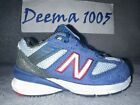 Toddler New Balance 990v5 Athletic Shoes 'Andromeda Blue/Red' - Size 5
