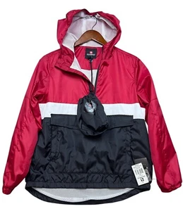 Southpole 1/4 Zip Pullover Windbreaker Jacket Youth M 10/12 Red Rain/Wind Resist - Picture 1 of 14
