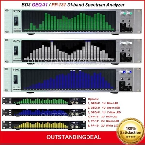 BDS GEQ-31 / PP-131 Spectrum Analyzer Equalizer Yellow/Green/Blue/White LEDs - Picture 1 of 13