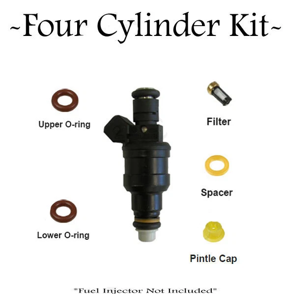 Kit de reparación de servicio de inyector de combustible BMW Buick Pontiac Porsche juntas tóricas filtros sellos Foto 1 de 1