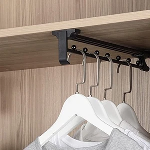 Pull Out Closet Rod Heavy Duty Retractable Clothes Wardrobe Garment Rack 12 I... - Picture 1 of 6