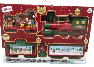 Disney Mickey Mouse Holiday Express Deluxe Edition 49-Piece Train Set - Picture 1 of 8