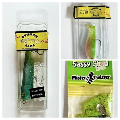 Señuelos de pesca Optimum de colección (firetiger, trucha arco iris) Mister Twister - sin usar Foto 1 de 4