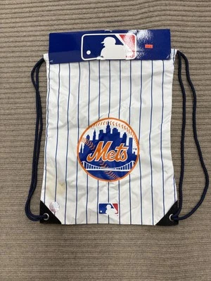 Bolso Saco con Cordón de los New York Mets Azul Blanco MLB Béisbol Nailon Resistente al Agua Foto 1 de 4