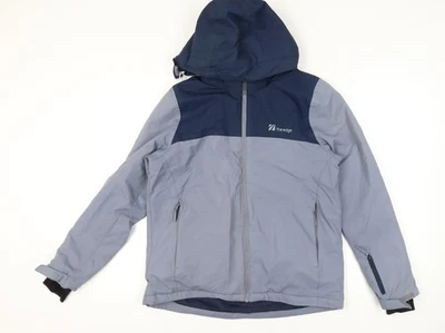 Chaqueta acolchada aislante con capucha azul talla 14 The Edge para mujer Foto 1 de 4