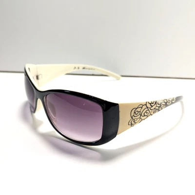 Gafas de sol AJ Morgan unisex 44056 blanco y negro motivo floral grueso Y2K chic Foto 1 de 4