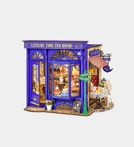 Rolife Leisure Time Tea Room DIY Miniature Dollhouse Model DG171 - Picture 1 of 14