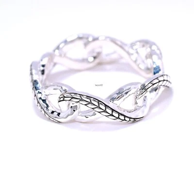 🎁 Anel John Hardy JAI Infinity prata esterlina - Tamanho 5 Novo na caixa - Imagem 1 de 4