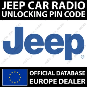 JEEP RADIO PIN CODE MYGIG NTG4 R1 VP2 VP3 VP4 UCONNECT 7 8.4 12 INCH ALL MODELS - Bild 1 von 12