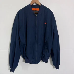 Vintage Red Kap Mens Jacket Size XL Blue Transit Driver Worker Full Zip Bus - Picture 1 of 7