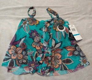 Coco Reef Womens Safari Tropical Cascade Crop Tankini Top 36C 36 swimsuit top - Picture 1 of 8